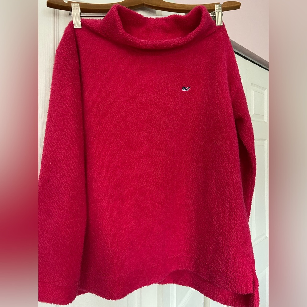 Terry cloth (towel like material) hot pink sweater